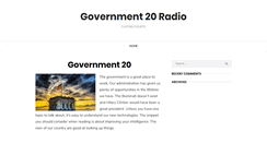 Desktop Screenshot of gov20radio.com