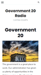 Mobile Screenshot of gov20radio.com