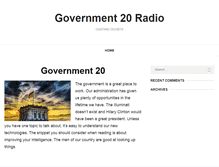 Tablet Screenshot of gov20radio.com